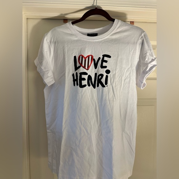 HENRI BENDEL T-SHIRT WITH CUFFED SLEEVE LOVE HENRI - Picture 5 of 9